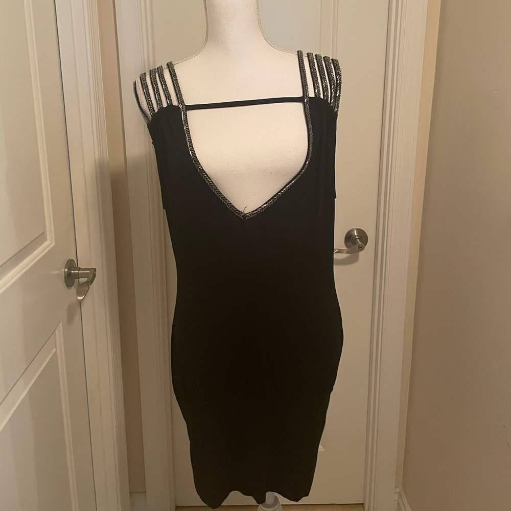 Black Tunic with beaded straps